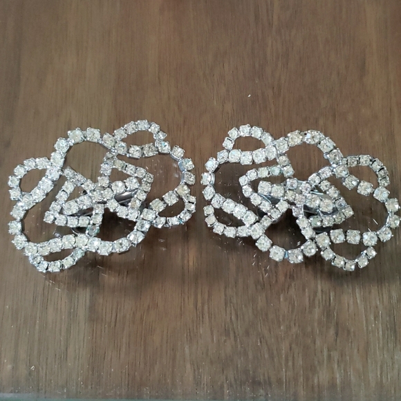 Vintage Musi Rhinestone Shoe Buckles - Picture 1 of 5